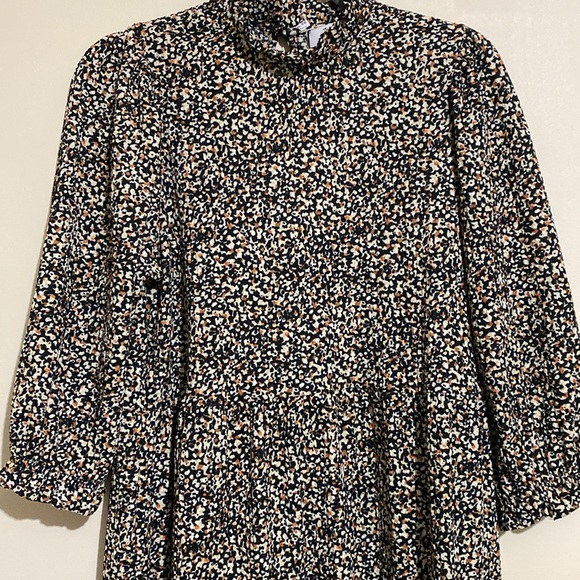 ONLY High Neck Ruffle Frill Mini Baby Doll Smock  Dress Size Small - Picture 7 of 13